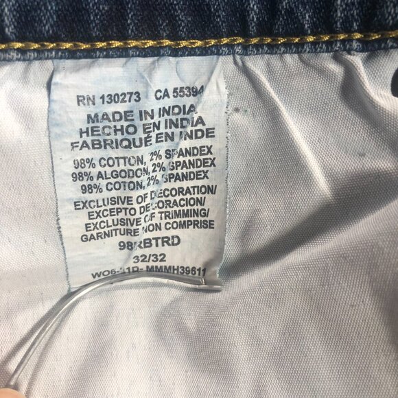 Wrangler Relaxed Boot Jeans Mens Tag 32x32 Stretch Medium Actual 33x32 - Picture 8 of 8